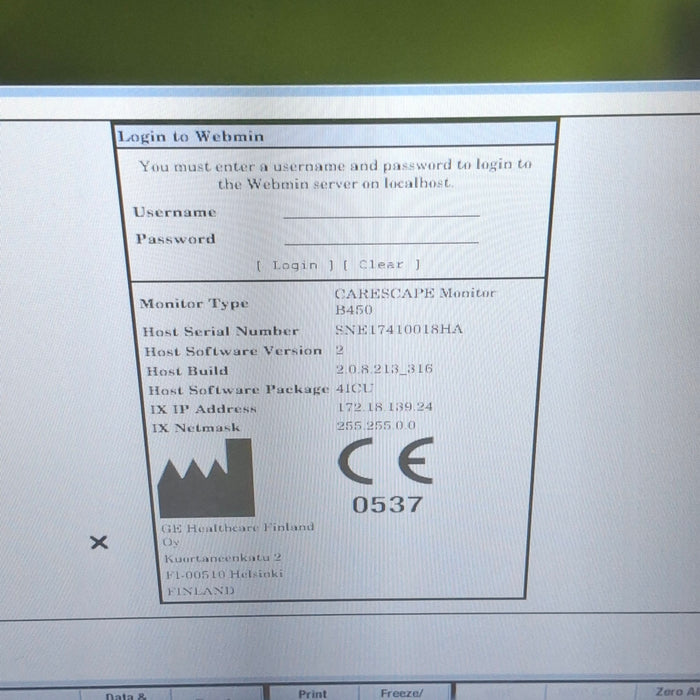 GE Healthcare GE Healthcare Carescape B450 Critical Care Patient Monitor Patient Monitors reLink Medical