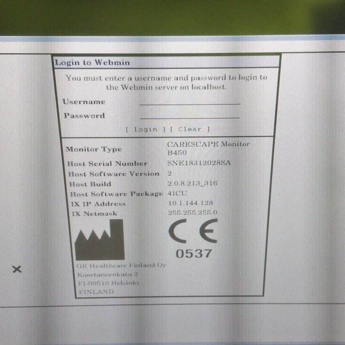 GE Healthcare GE Healthcare Carescape B450 Critical Care Patient Monitor Patient Monitors reLink Medical