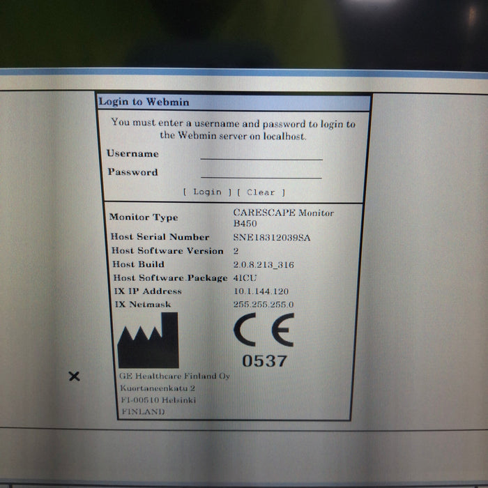 GE Healthcare GE Healthcare Carescape B450 Critical Care Patient Monitor Patient Monitors reLink Medical