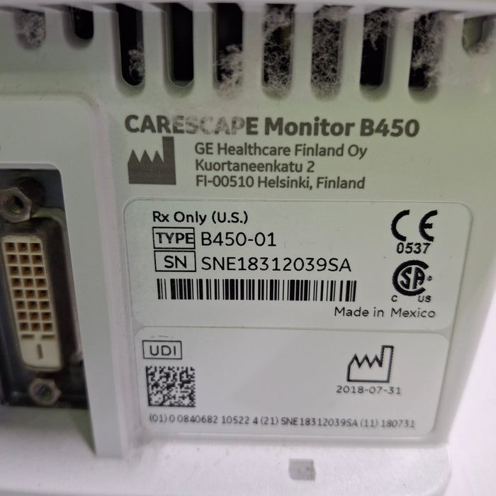 GE Healthcare GE Healthcare Carescape B450 Critical Care Patient Monitor Patient Monitors reLink Medical