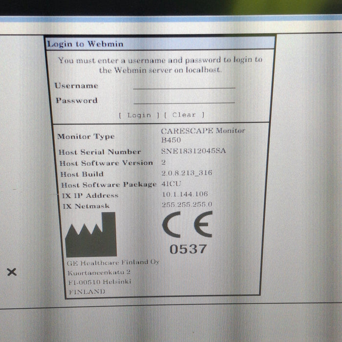 GE Healthcare GE Healthcare Carescape B450 Critical Care Patient Monitor Patient Monitors reLink Medical