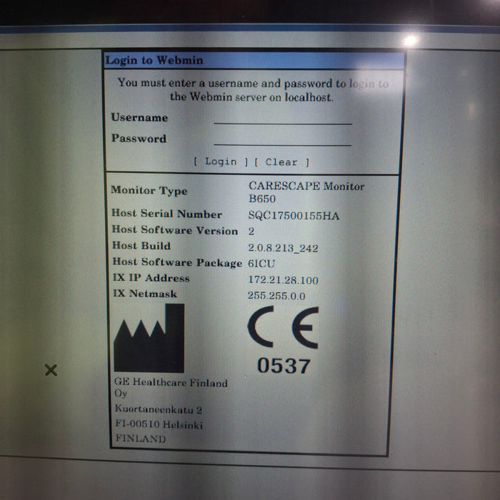 GE Healthcare GE Healthcare Carescape B650 Critical Care Patient Monitor Patient Monitors reLink Medical