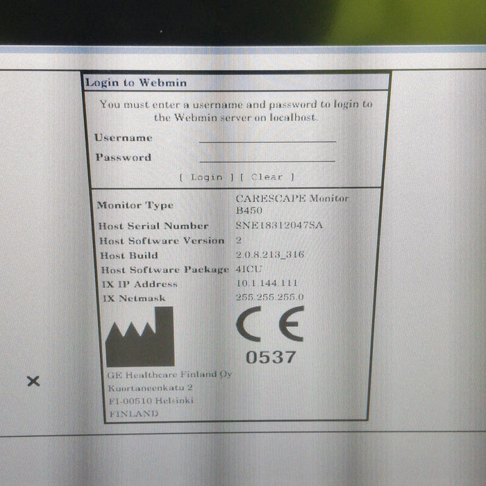 GE Healthcare GE Healthcare Carescape B450 Critical Care Patient Monitor Patient Monitors reLink Medical