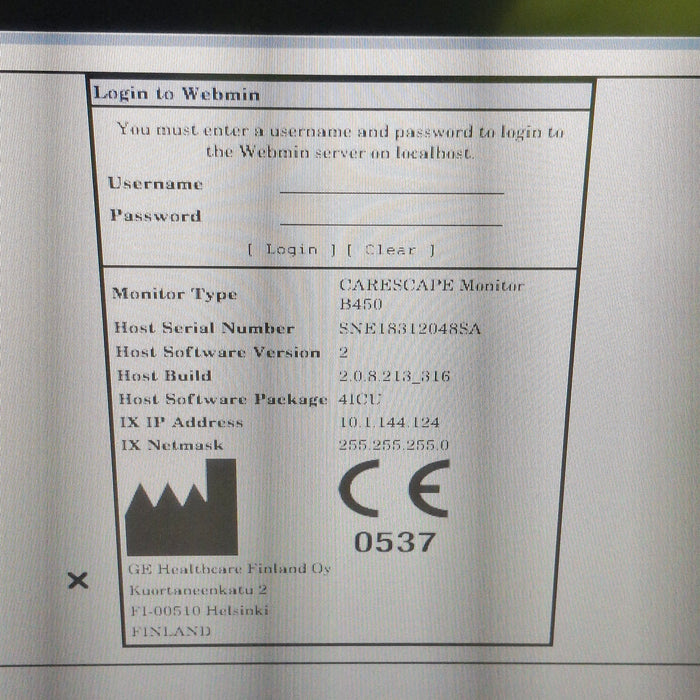 GE Healthcare GE Healthcare Carescape B450 Critical Care Patient Monitor Patient Monitors reLink Medical