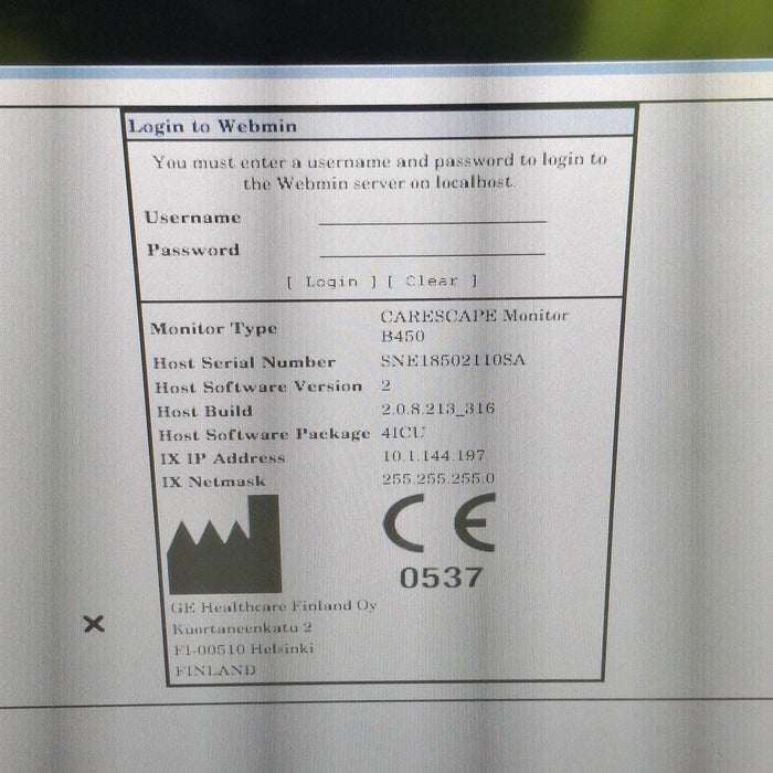 GE Healthcare GE Healthcare Carescape B450 Critical Care Patient Monitor Patient Monitors reLink Medical