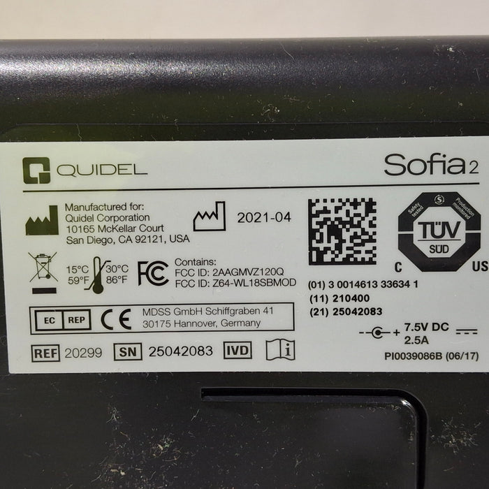 Quidel Quidel Sofia 2 Fluorescent Immunoassay Analyzer Clinical Lab reLink Medical