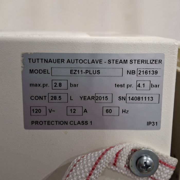 Tuttnauer EZ11 Plus Autoclave