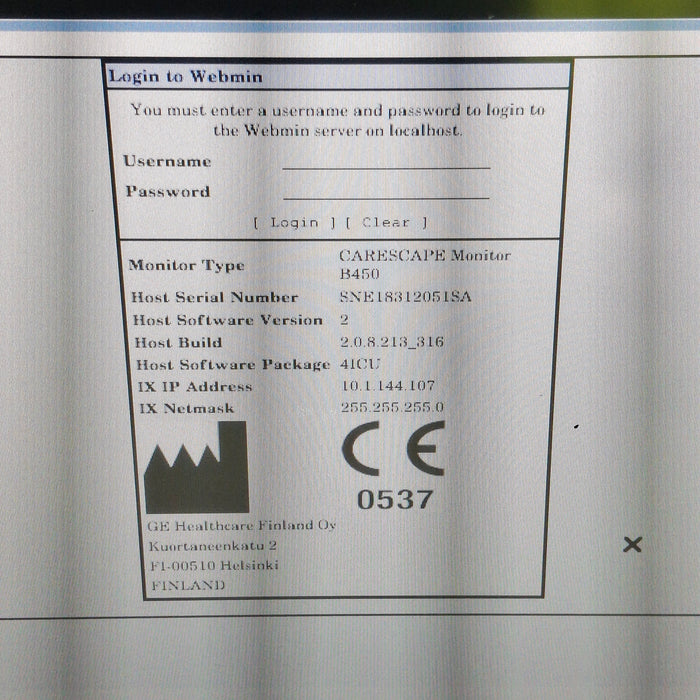 GE Healthcare GE Healthcare Carescape B450 Critical Care Patient Monitor Patient Monitors reLink Medical