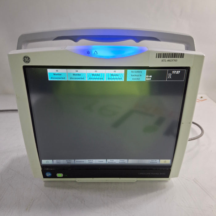 GE Healthcare GE Healthcare Carescape B450 Critical Care Patient Monitor Patient Monitors reLink Medical