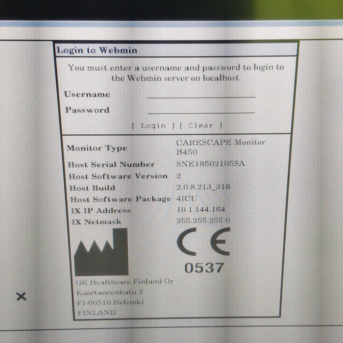 GE Healthcare GE Healthcare Carescape B450 Critical Care Patient Monitor Patient Monitors reLink Medical