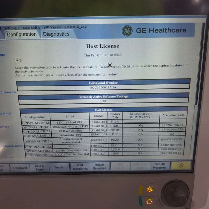 GE Healthcare Carescape B650 Critical Care Patient Monitor