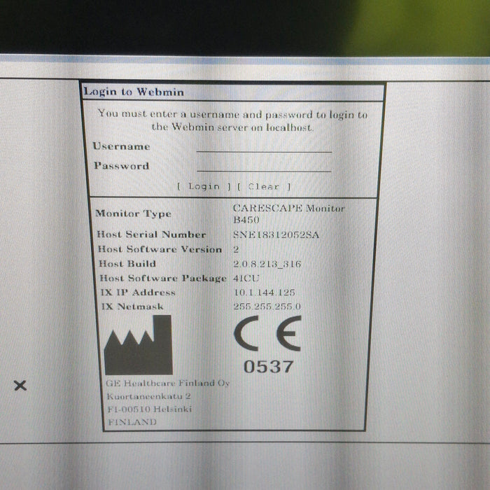 GE Healthcare GE Healthcare Carescape B450 Critical Care Patient Monitor Patient Monitors reLink Medical