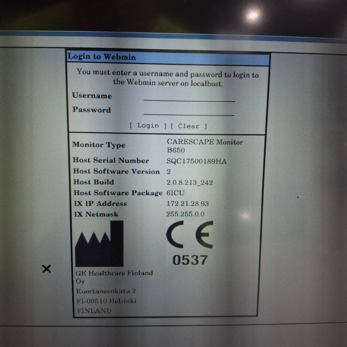 GE Healthcare GE Healthcare Carescape B650 Critical Care Patient Monitor Patient Monitors reLink Medical