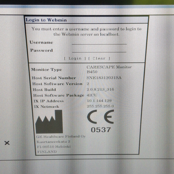 GE Healthcare GE Healthcare Carescape B450 Critical Care Patient Monitor Patient Monitors reLink Medical