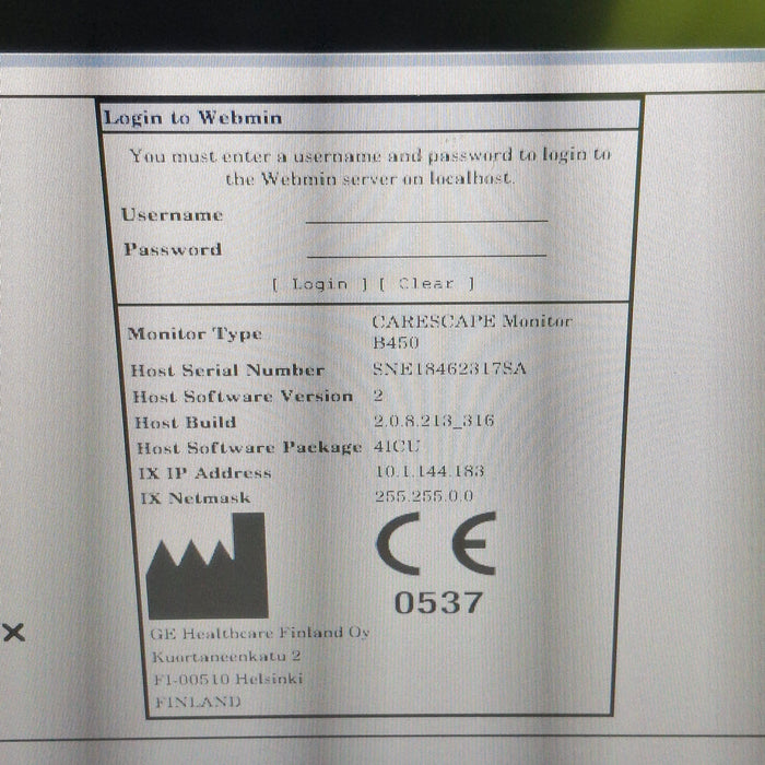 GE Healthcare GE Healthcare Carescape B450 Critical Care Patient Monitor Patient Monitors reLink Medical