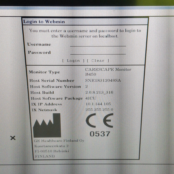 GE Healthcare GE Healthcare Carescape B450 Critical Care Patient Monitor Patient Monitors reLink Medical