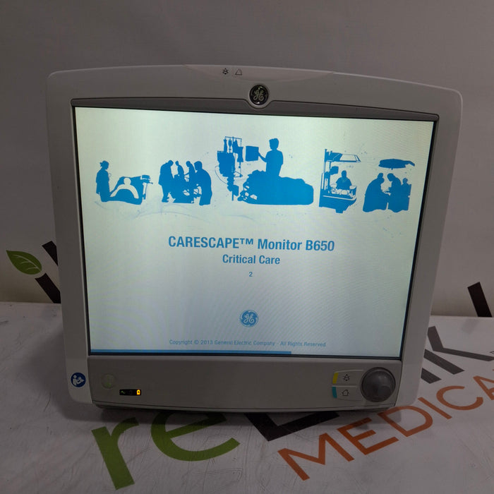 GE Healthcare GE Healthcare Carescape B650 Critical Care Patient Monitor Patient Monitors reLink Medical