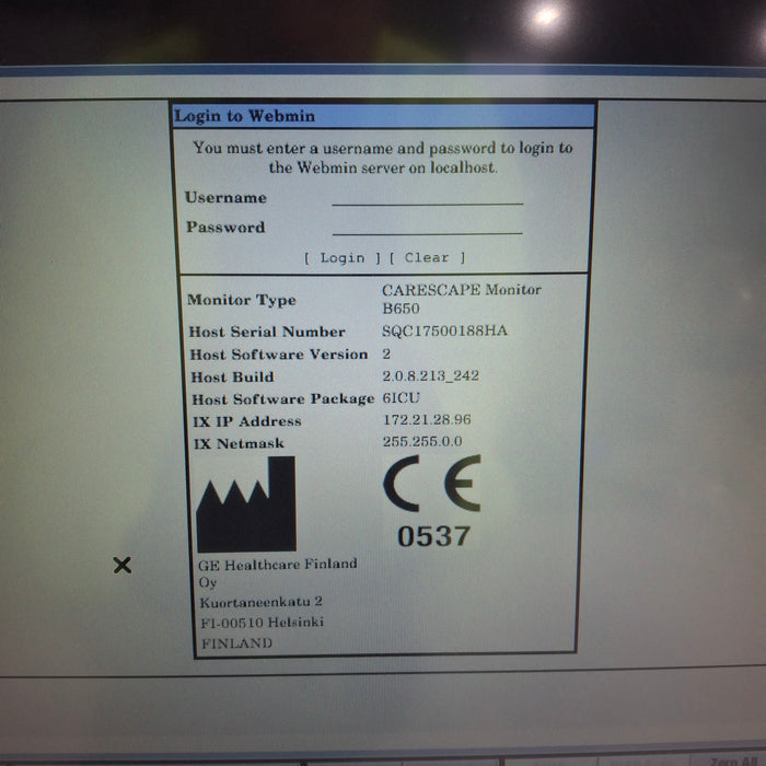GE Healthcare GE Healthcare Carescape B650 Critical Care Patient Monitor Patient Monitors reLink Medical