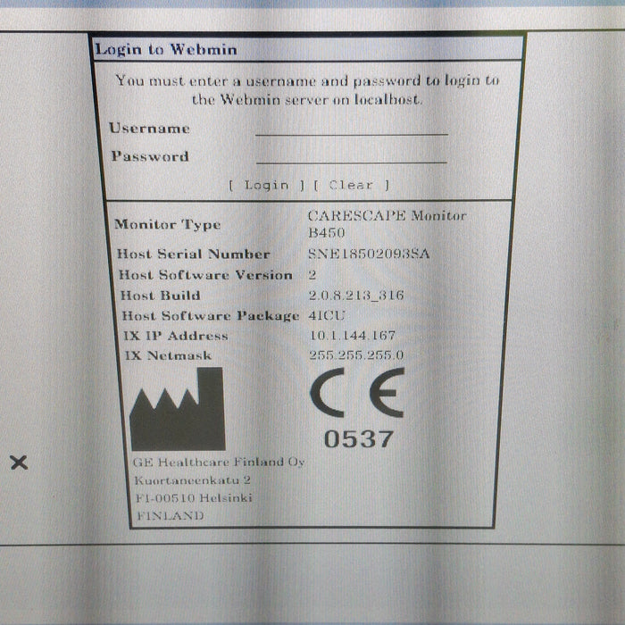 GE Healthcare GE Healthcare Carescape B450 Critical Care Patient Monitor Patient Monitors reLink Medical