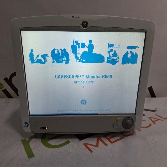 GE Healthcare GE Healthcare Carescape B650 Critical Care Patient Monitor Patient Monitors reLink Medical