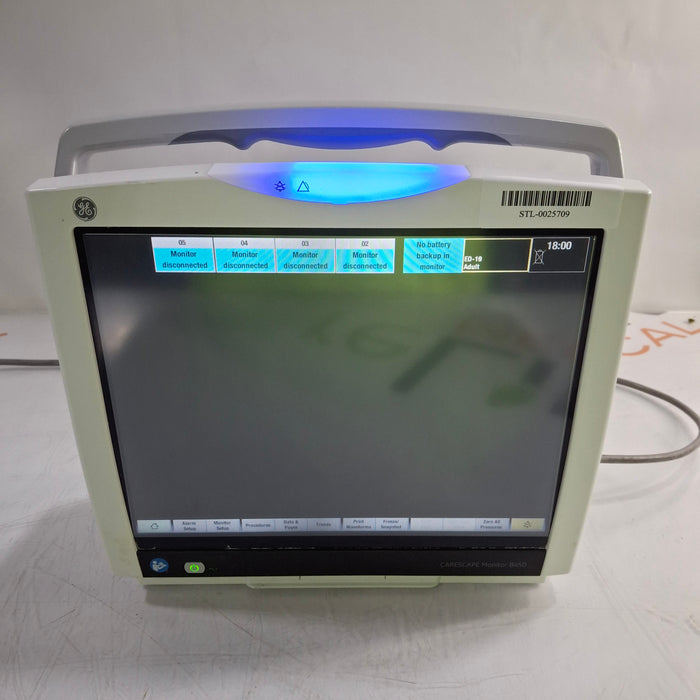 GE Healthcare GE Healthcare Carescape B450 Critical Care Patient Monitor Patient Monitors reLink Medical