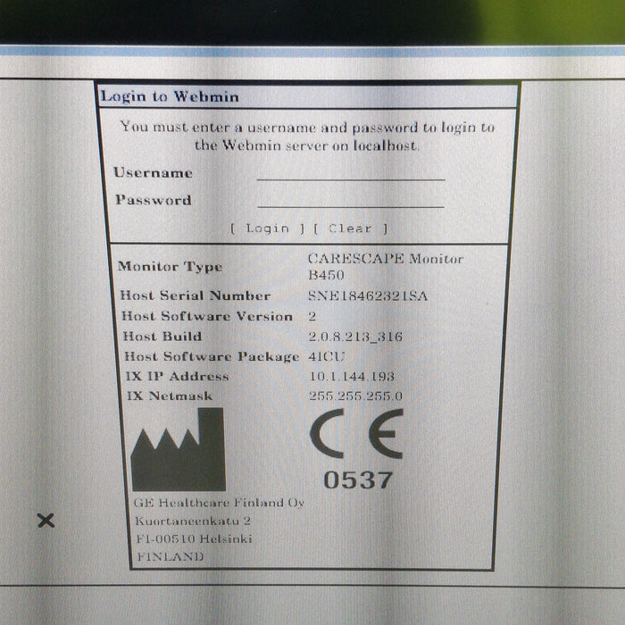 GE Healthcare GE Healthcare Carescape B450 Critical Care Patient Monitor Patient Monitors reLink Medical