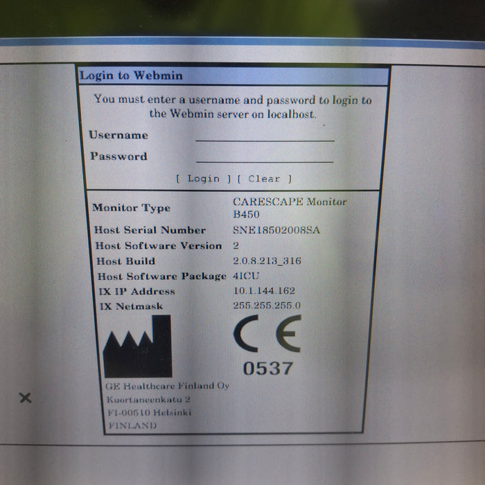 GE Healthcare GE Healthcare Carescape B450 Critical Care Patient Monitor Patient Monitors reLink Medical
