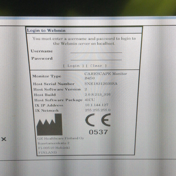GE Healthcare GE Healthcare Carescape B450 Critical Care Patient Monitor Patient Monitors reLink Medical