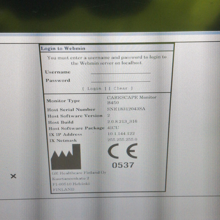 GE Healthcare GE Healthcare Carescape B450 Critical Care Patient Monitor Patient Monitors reLink Medical