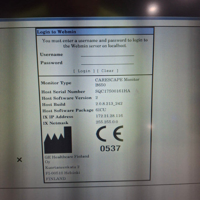GE Healthcare GE Healthcare Carescape B650 Critical Care Patient Monitor Patient Monitors reLink Medical