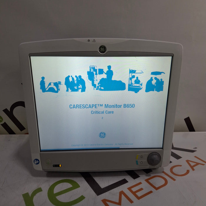 GE Healthcare Carescape B650 Critical Care Patient Monitor