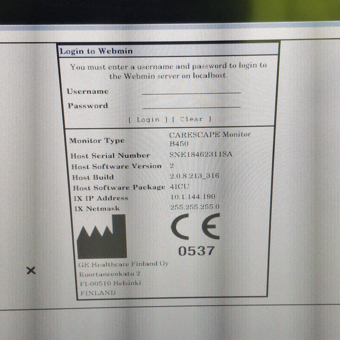 GE Healthcare GE Healthcare Carescape B450 Critical Care Patient Monitor Patient Monitors reLink Medical