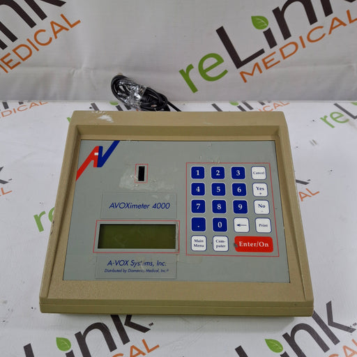 A-Vox Systems, Inc. A-Vox Systems, Inc. Avoximeter 4000 Rapid, Accurate CO-Oximetry Assessment Clinical Lab reLink Medical