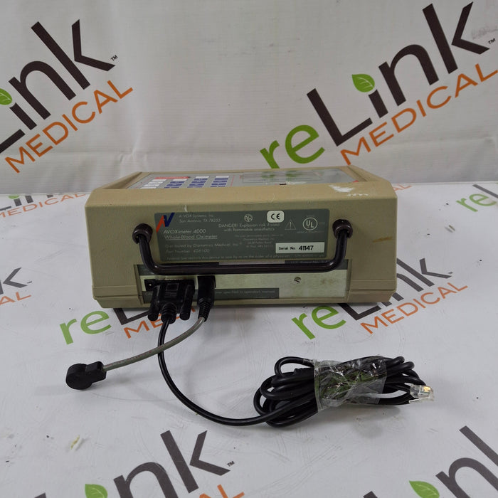 A-Vox Systems, Inc. A-Vox Systems, Inc. Avoximeter 4000 Rapid, Accurate CO-Oximetry Assessment Clinical Lab reLink Medical