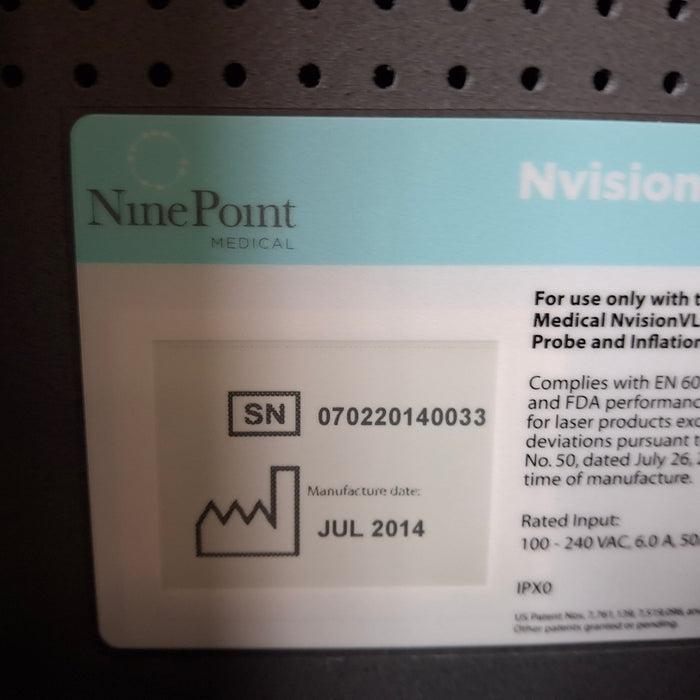 NinePoint Medical Inc NinePoint Medical Inc NvisionVLE Imaging System Cath / Angio Labs reLink Medical