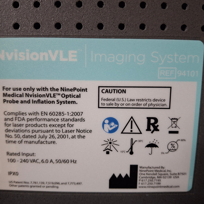 NinePoint Medical Inc NinePoint Medical Inc NvisionVLE Imaging System Cath / Angio Labs reLink Medical