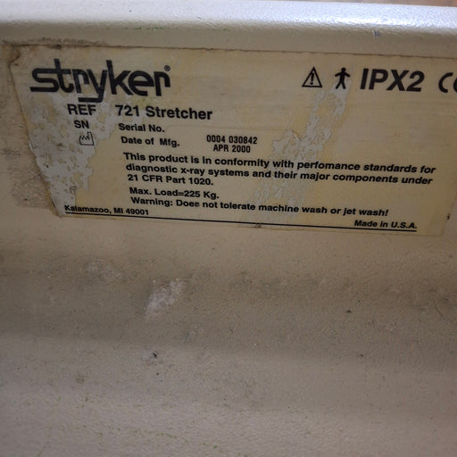 Stryker Stryker 721 Transport Stretcher Beds & Stretchers reLink Medical