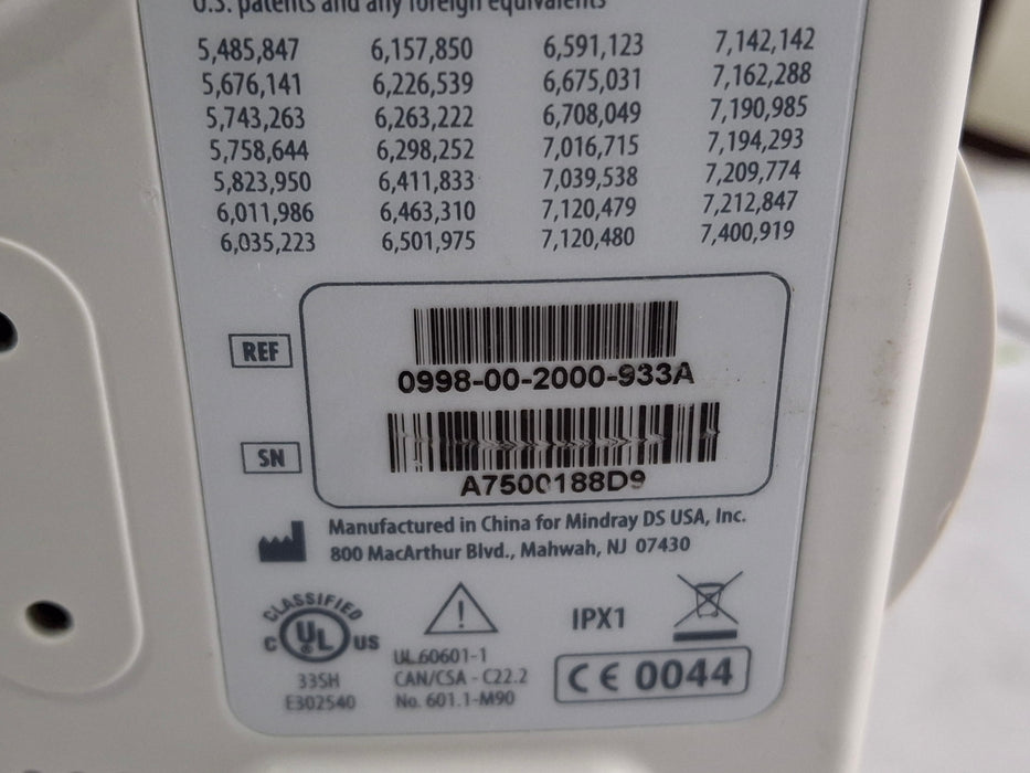 Mindray Datascope Accutorr V Vital Signs Monitor