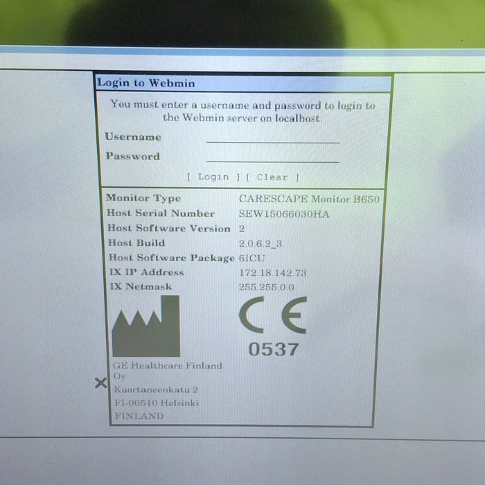 GE Healthcare GE Healthcare Carescape B650 Patient Monitor Patient Monitors reLink Medical