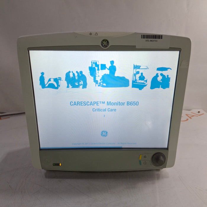 GE Healthcare Carescape B650 Patient Monitor