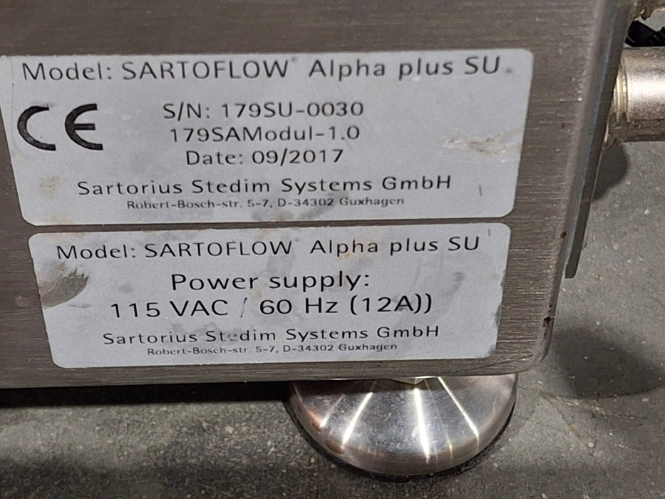 Sartorius Stedim SARTOFLOW Alpha Plus SU Filtration System