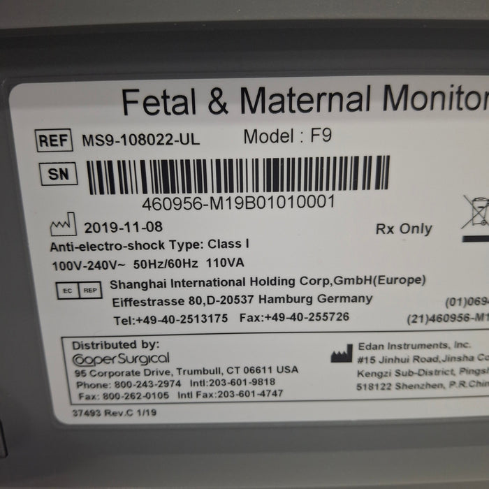 Cooper Surgical Model F9 Fetal & Maternal Monitor