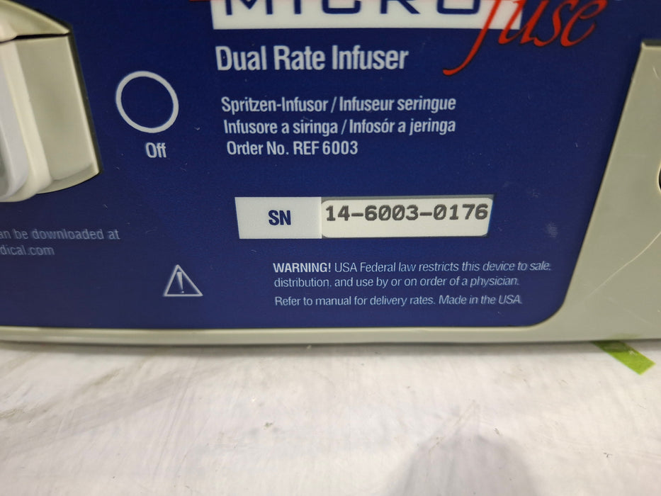 Baxa Corporation Baxa Corporation MicroFuse Dual Rate Syringe Infuser Pump Infusion Pump reLink Medical