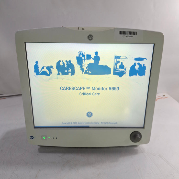 GE Healthcare Carescape B650 Critical Care Patient Monitor