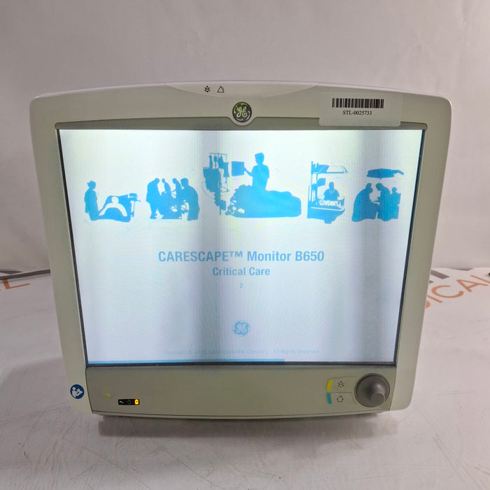 GE Healthcare GE Healthcare Carescape B650 Critical Care Patient Monitor Patient Monitors reLink Medical