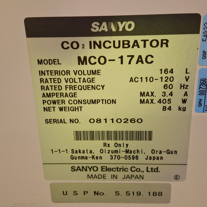 Sanyo MCO-17AC CO2 Incubator