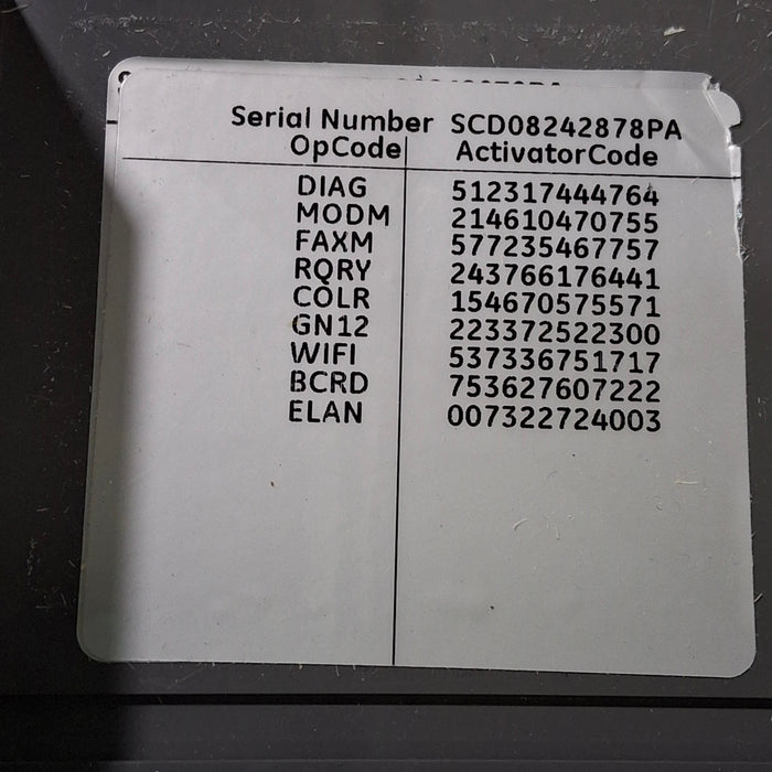 GE Healthcare MAC 5500 HD with CAM Module ECG System