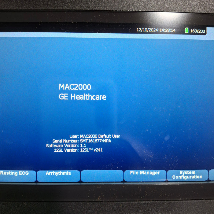 GE Healthcare Mac 2000 ECG Monitor