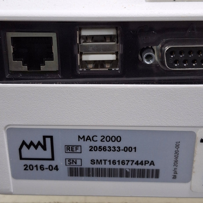 GE Healthcare Mac 2000 ECG Monitor