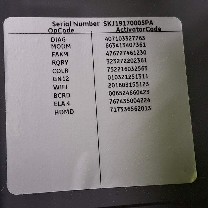 GE Healthcare MAC 5500 HD with CAM Module ECG System